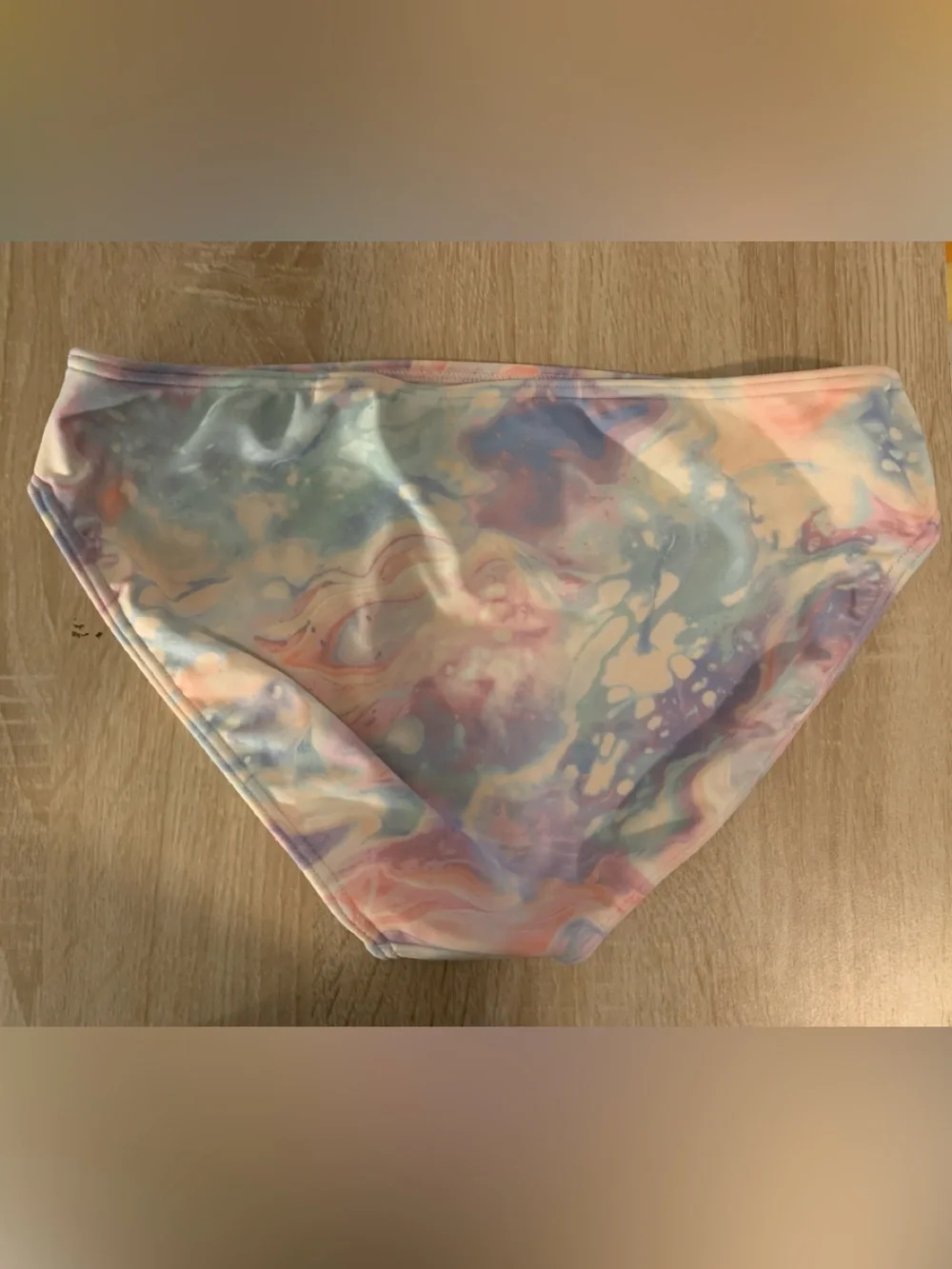 abercrombie kids pastel tie-dye 2 piece swim suit- pink, blue, green